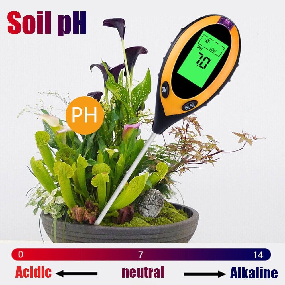 SoilMaster 4-in-1 Digital Soil Moisture, pH & Sunlight Meter